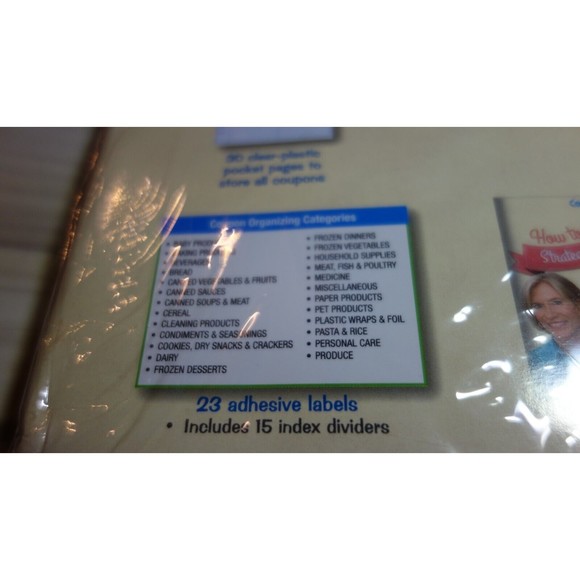 Coupon Mom! Coupon Binder and EXTRAS Holds 300 Coupons Set NIP - Purple Plaid - Picture 9 of 9